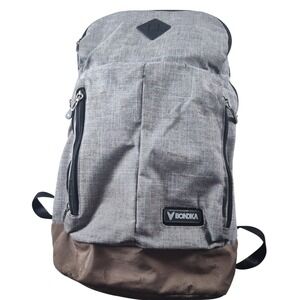 Bondka Backpack Unisex Large Grey Brown Good Multi-Compartment Commuter Bag